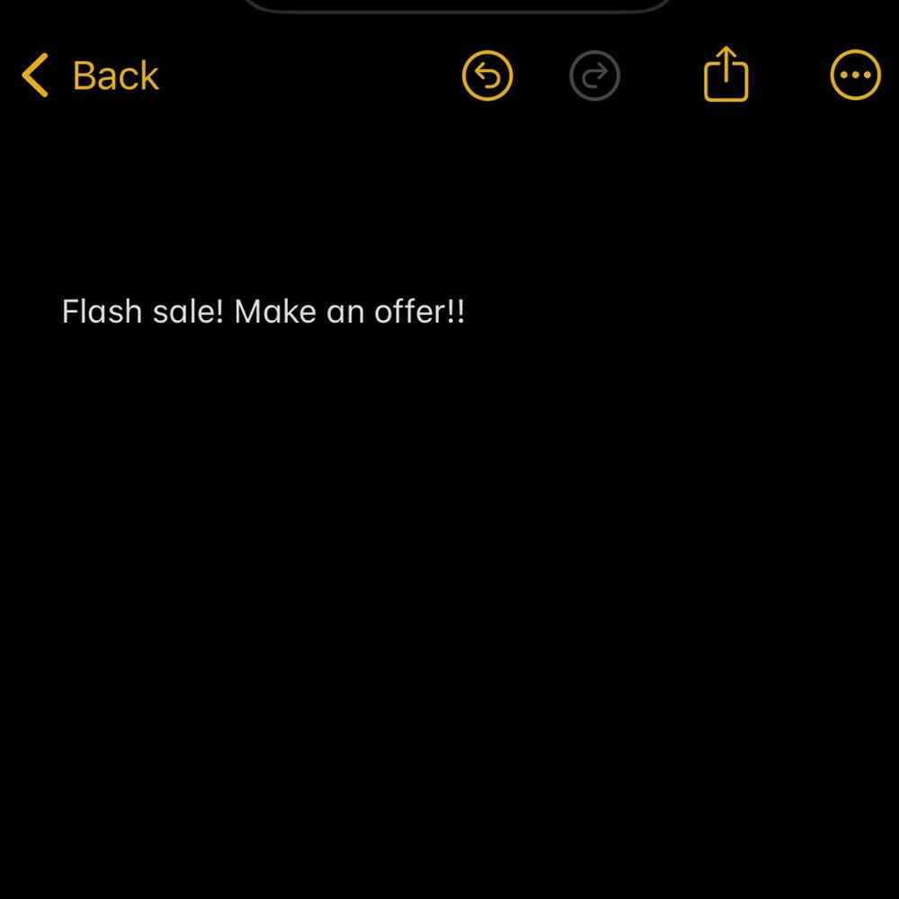 Flash sale!!